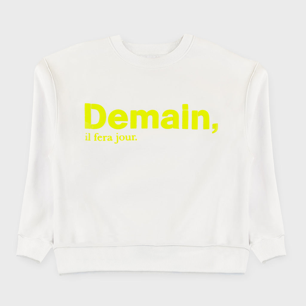 White and Fluo Sweatshirt 'The Original' for Her