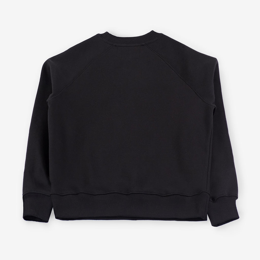 Black Sweatshirt - Orginal Heart -  Embroidery