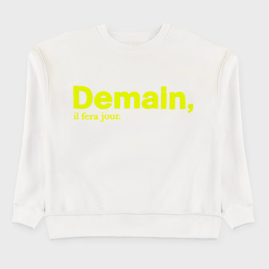 White and Fluo Sweatshirt 'The Original' for Her