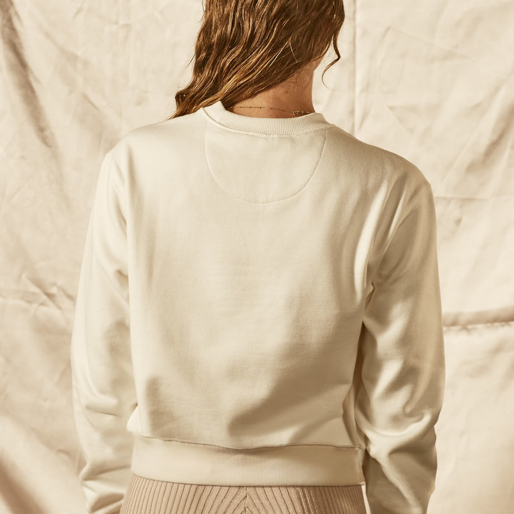 Demain, Il fera jour. - White and Fluo Sweatshirt 'The Original' for Her